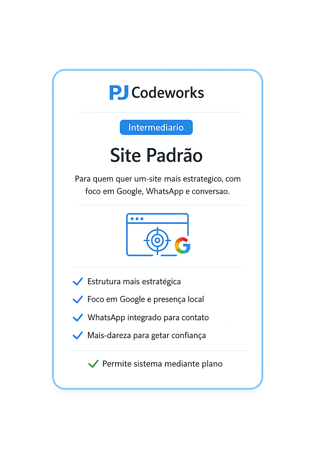 Mockup de landing com chamadas à ação, botão de contato e foco em conversão