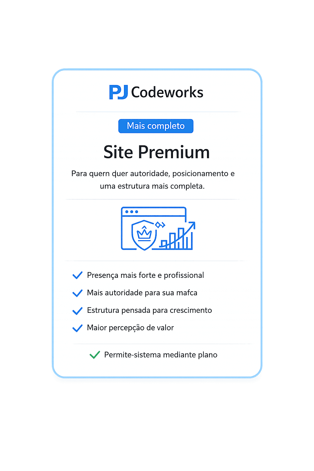 Mockup de site com seções de serviços, listagem de ofertas e estrutura pensada para busca